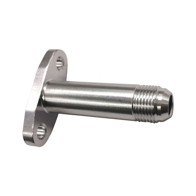 DEF Turbine Oil Drain Joint 10AN T3/T4 Turbocharger Flange Adapter (Silver) - Image 3